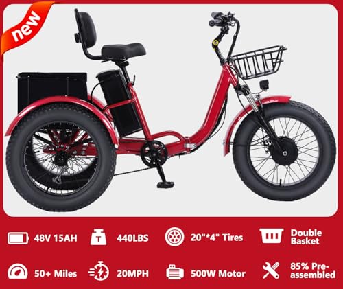 Adult Electric Tricycle Adult Tricycle 3 Wheel Bikes Adults Electric Three Wheel Bike