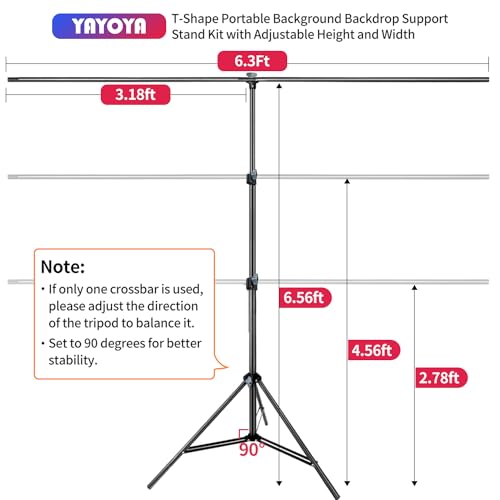 Portable Green Screen Backdrop Kit 6.3 x 6.5 ft, Green Screen Stand for Streaming, Greenscreen Background with Adjustable Photo Backdrop Stand for Photography,Zoom with Carrying Case and 5 Clips