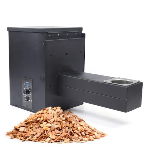 Pellet Smoker Hopper Assembly Kit, Intelligent Digital Temperature Controller Electric Wood Pellet Smoker Grill Part for Grill, Smoke, Bake, Roast, Braise, and BBQ (Mechanical Knob)
