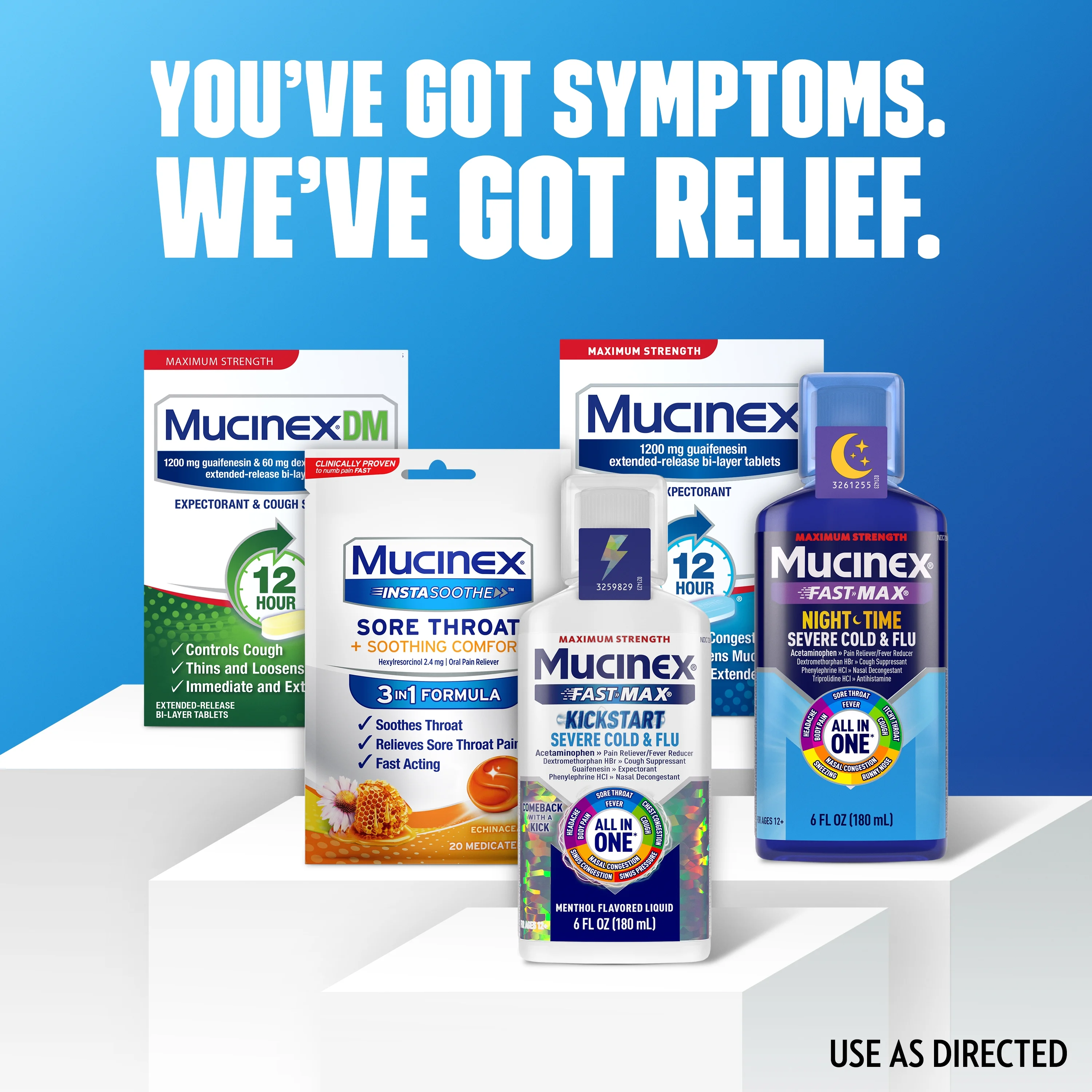 Mucinex 12 Hour Relief, Chest Congestion & Excess Mucus Relief, 100 Tablets