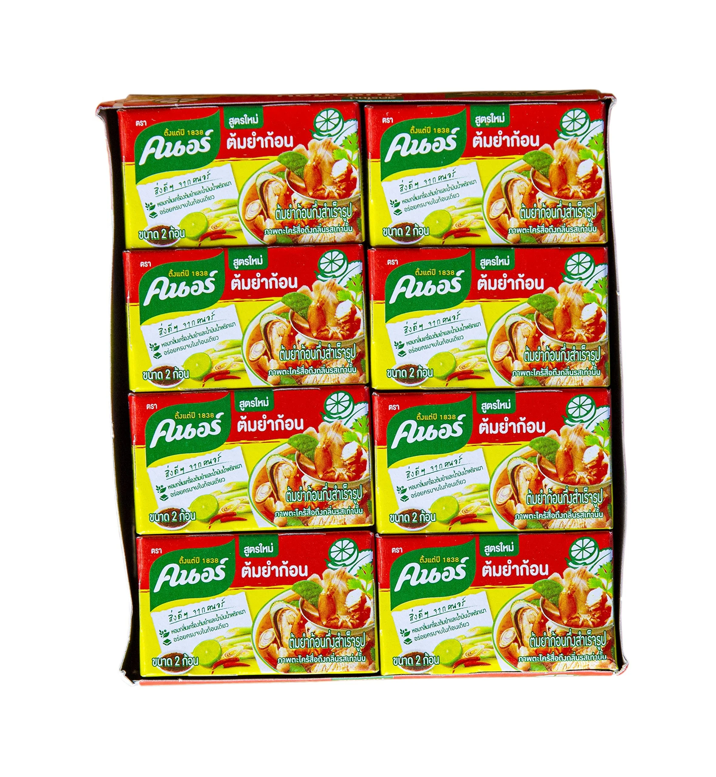 Knorr Tom Yum Seasoning Bouillon Cubes 24G, (Pack Of 24)