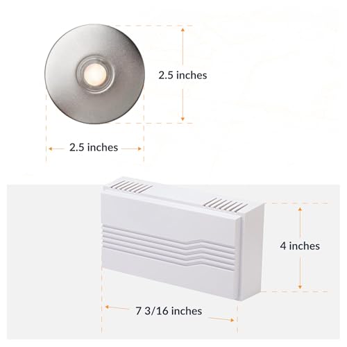 Newhouse Hardware Hardwired Chime Kit with 16-Volt/30VA Transformer and Recess-Mount Metal Satin Nickel Button