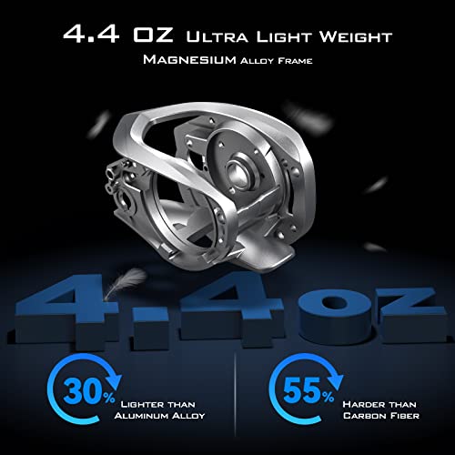KastKing Kestrel Elite Baitcasting Fishing Reel, Magnesium Frame Finesse Baitcaster Lightest at only 4.4 Ounces, Easily Cast Lures Down to 1/32 oz, 11+1 Double Shielded BB, 8.4:1 High Speed Gear Ratio