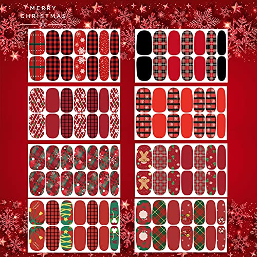 TailaiMei 30 Sheet All Holidays Nail Art Stickers, Christmas Mixed Seasons Variety Pack for Valentine's Day Halloween Fall Nail Decals, Self-Adhesive Year-Round Thanksgiving Nail Decorations
