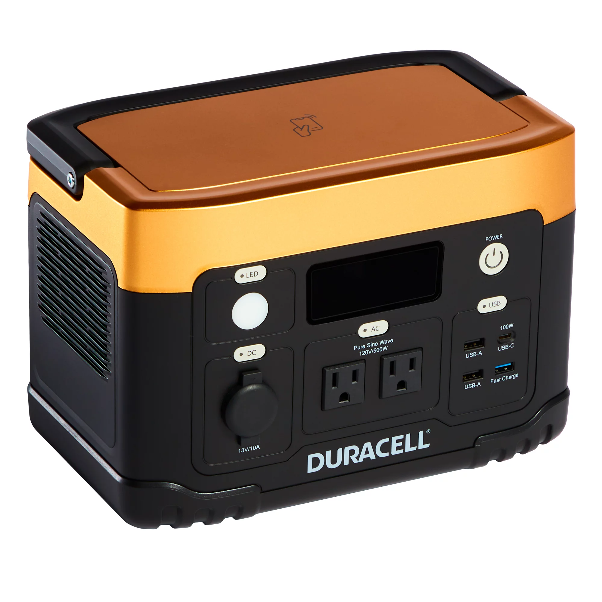 Duracell Portable Power Station 500W (515 Wh/120V) Lithium Battery Backup Portable Solar Generator (Solar Panel Sold Separately) for Power Outages, Home Emergency Kits, Camping, Backyard, and Outdoor