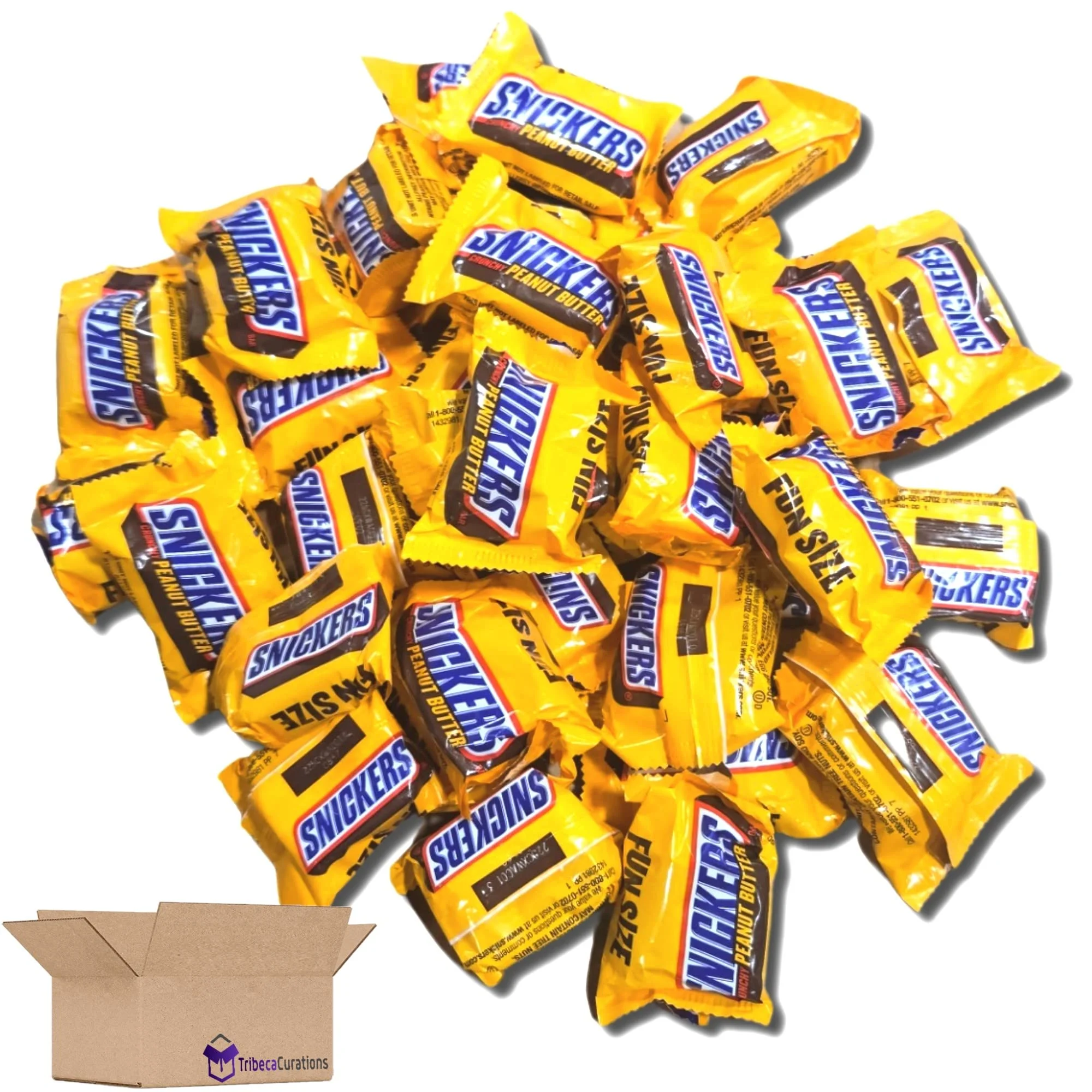 Tribeca Curations | Crunchy Peanut Butter Fun Size Snickers Bulk Value Pack | 5 Pounds