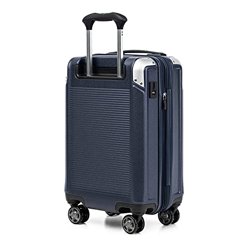 Travelpro Platinum Elite Hardside Expandable Carry on Luggage, 8 Wheel Spinner, TSA Lock, Hard Shell Polycarbonate Suitcase, Metallic Sand, Compact Carry on 20-Inch