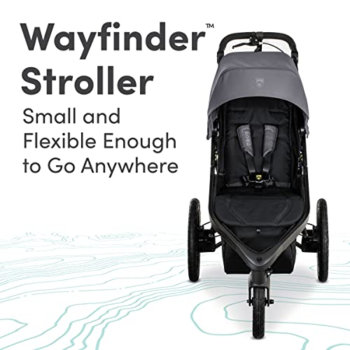 BOB Gear Wayfinder Jogging Stroller with Independent Dual Suspension, Air-Filled Tires, and 75-Pound Weight Capacity