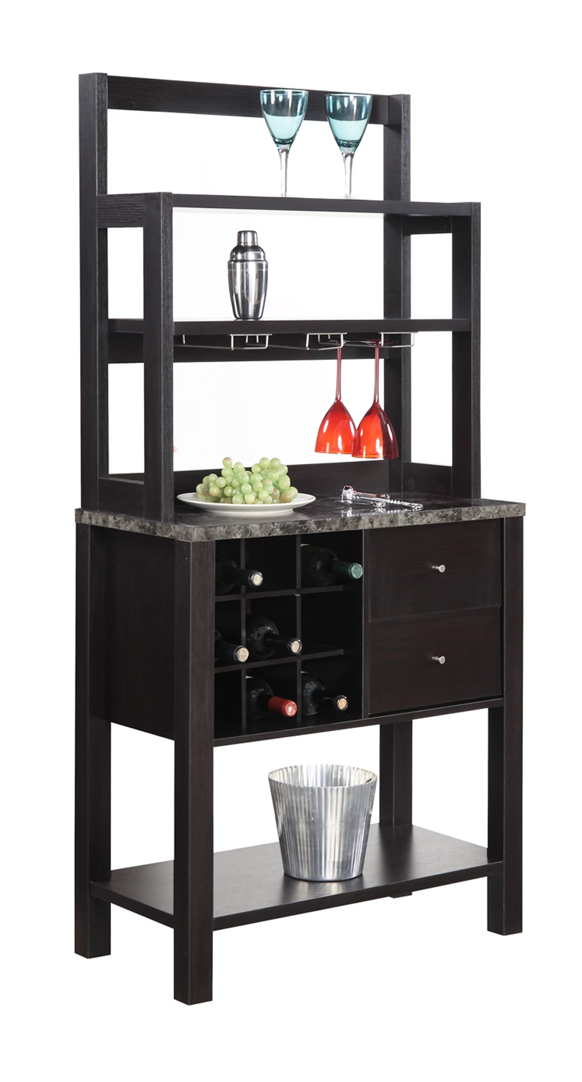 Convenience Concepts Newport Serving Bar, Multiple Finishes