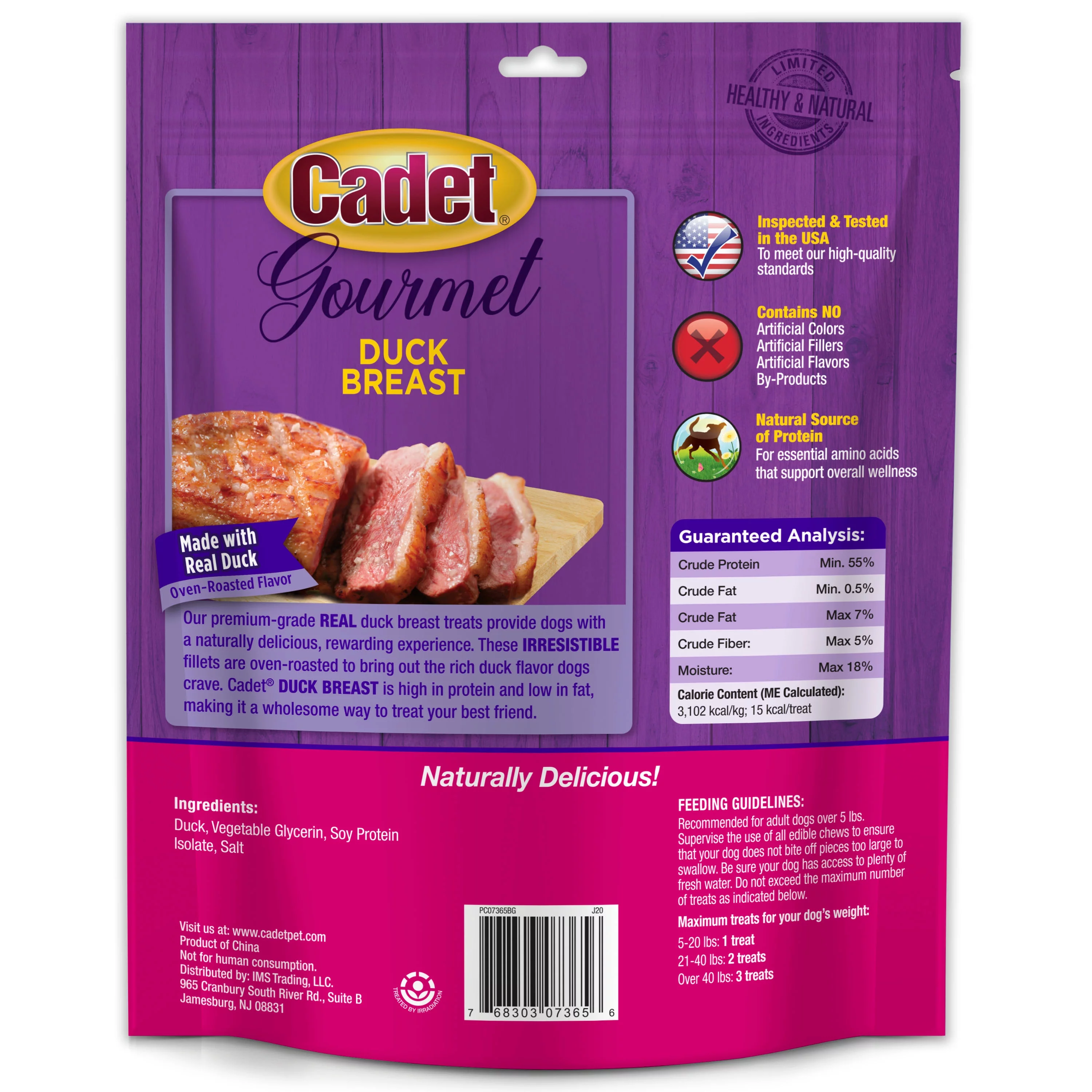 Cadet Gourmet Duck Breast Dog Treats 14 oz. (1 Count)