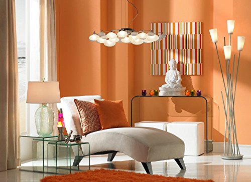 14.5-Inch Silver Base Lava Lamp with Purple Wax in Blue Liquid - 2118