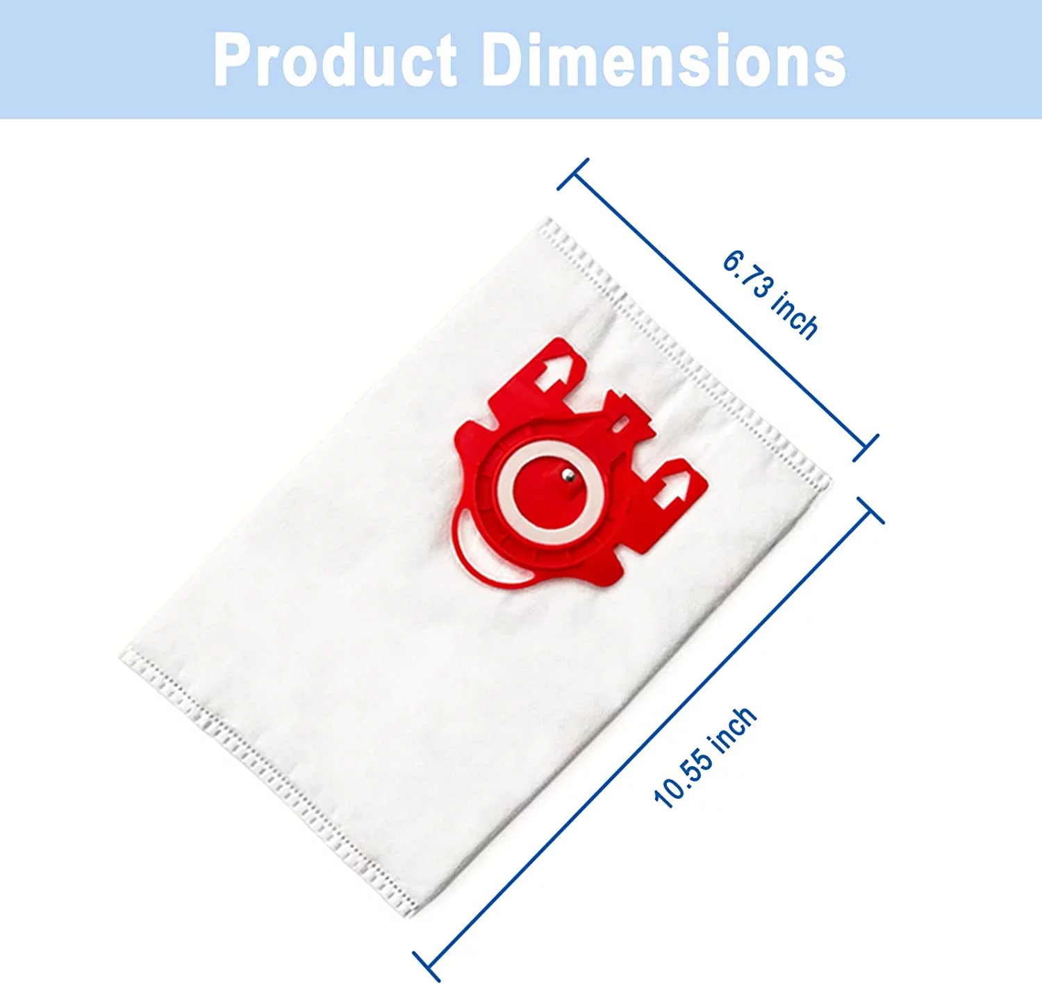 12 Pack AirClean 3D FJM Vacuum Cleaner Bags Replacement Compatible with Miele Compact C2 Complete C1 Compact C1 S246-S256i, S300,S500 S700, S4000 and S6000 Series canister vacuums,Part # 10123220