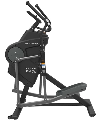 Elite EM X Elliptical Trainer Machine with 18”- 23” Adjustable Stride, Small Space Saving 49.2” Footprint, FreeSync™ FTMS Smart HD Connectivity, 350LB Max Weight, 5 Year Parts Warranty.