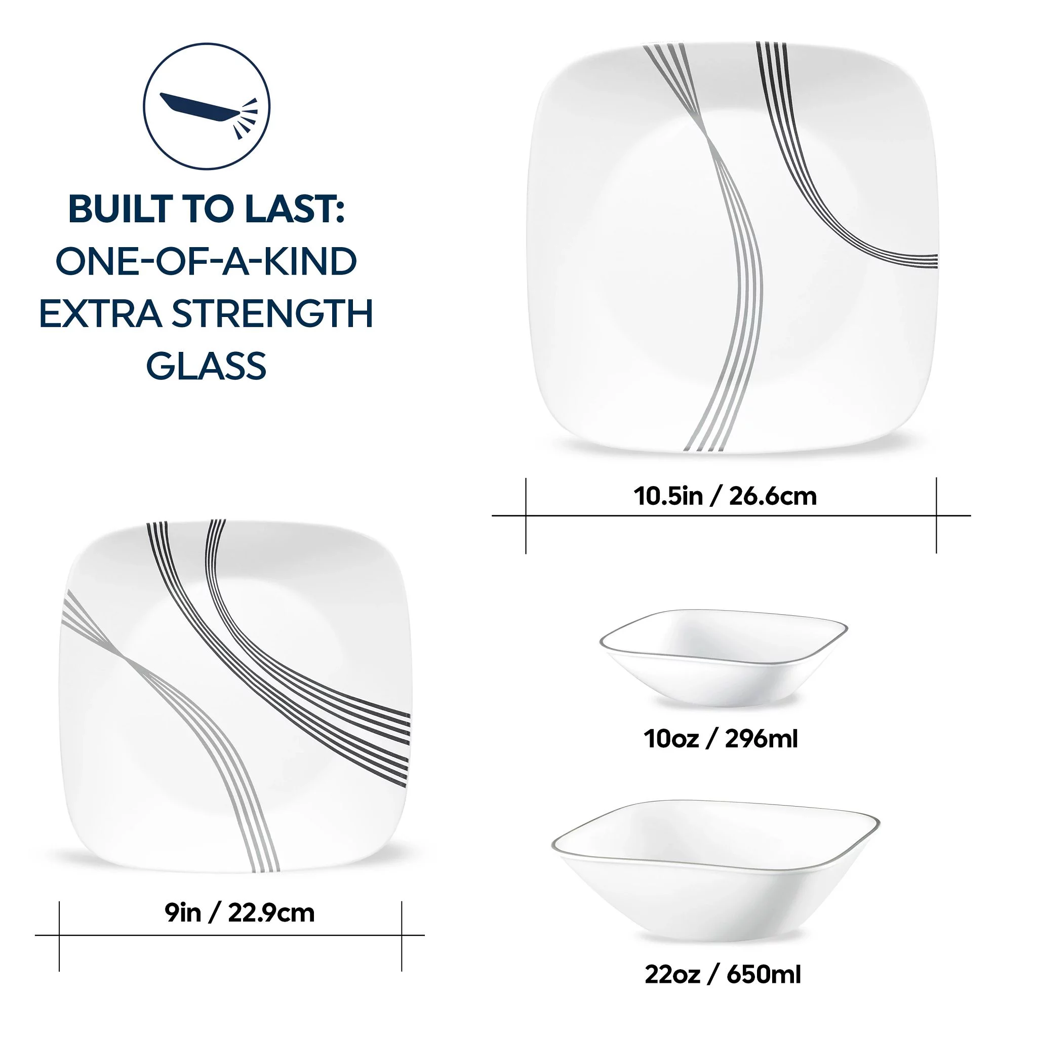 Corelle Urban Arc 16-piece Dinnerware Set, Service for 4