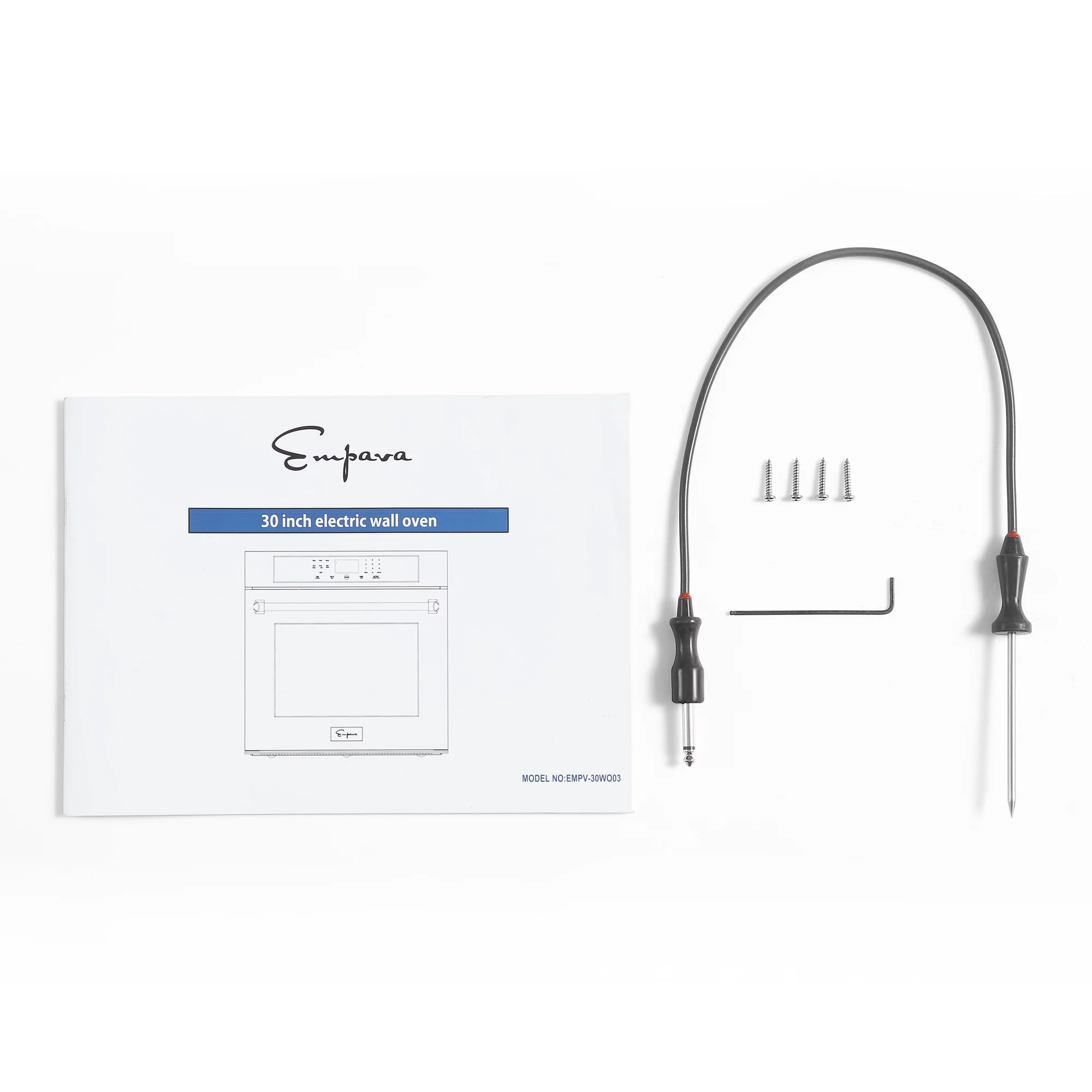 Empava 30-inch Electric Single Wall Oven Self-cleaning Convection Fan Touch Control in Stainless Steel-EMPV-30WO03