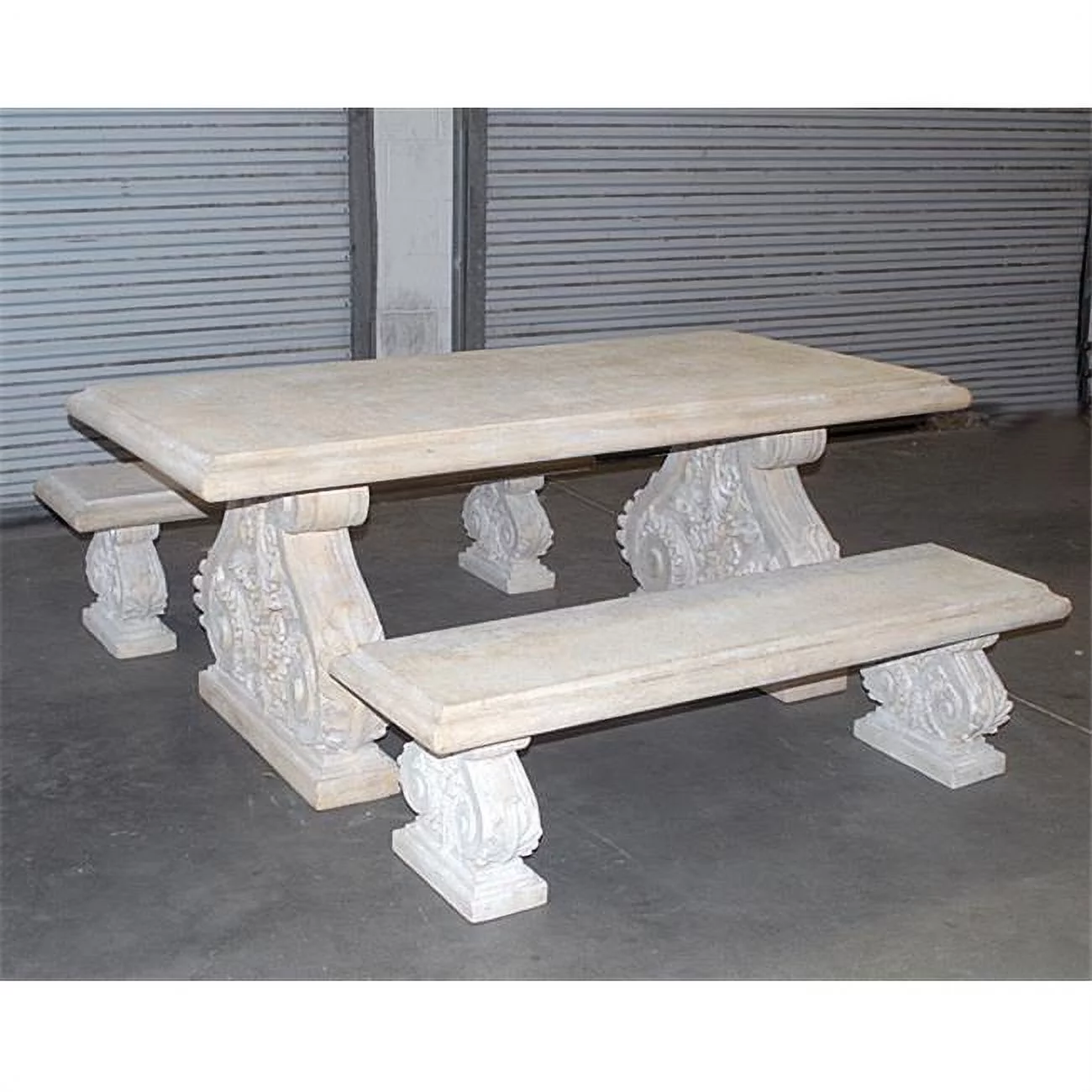 AFD Home 11028551 Resin KC Garden Table, Stone