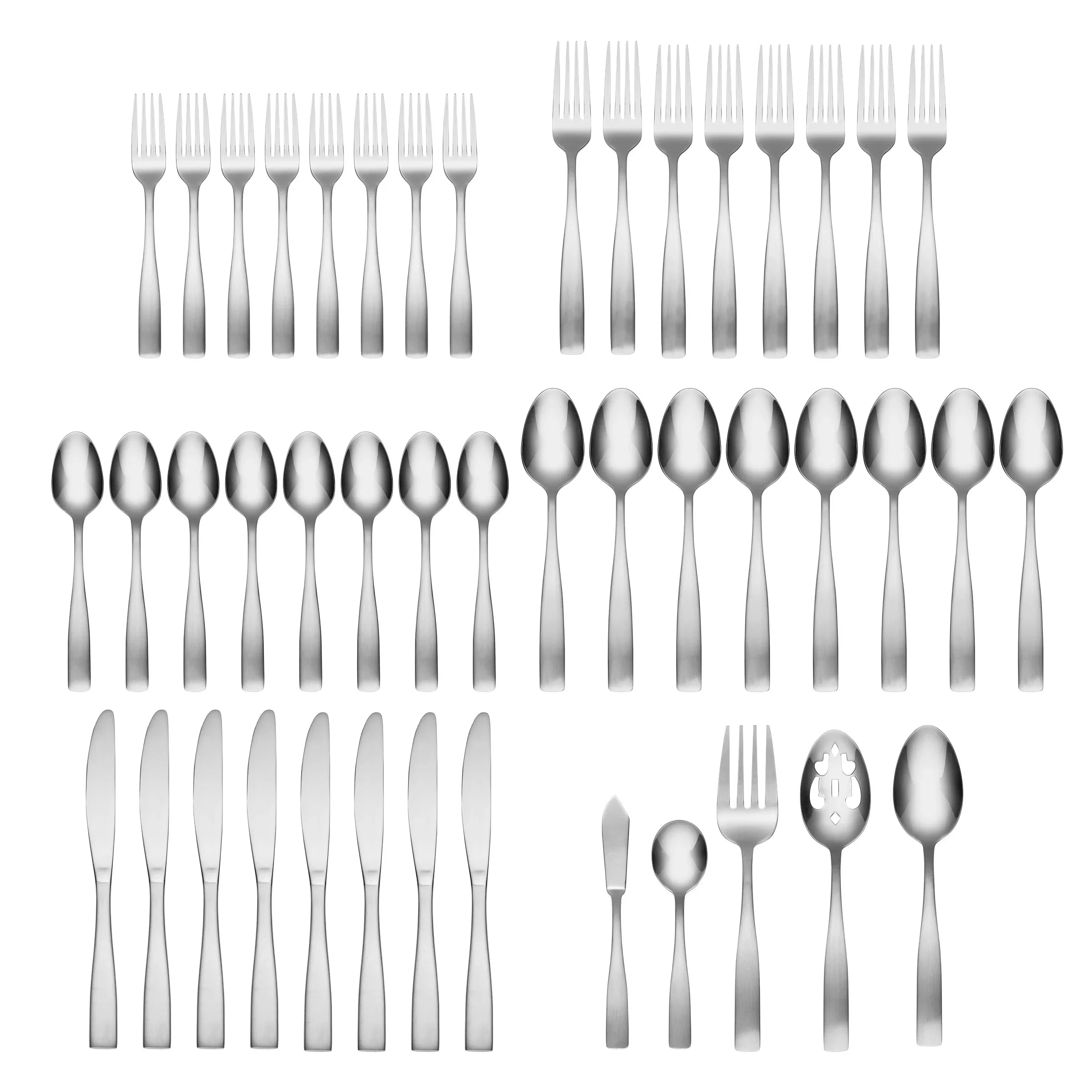 Cambridge Bolden Satin 45-Piece Flatware Set