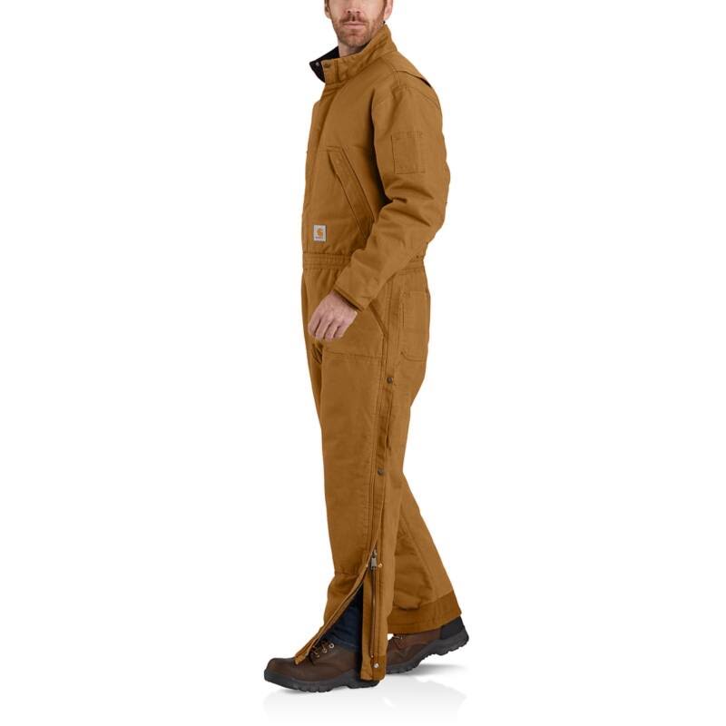 Carhartt Loose Fit Washed Duck Insulated Coverall | Brown