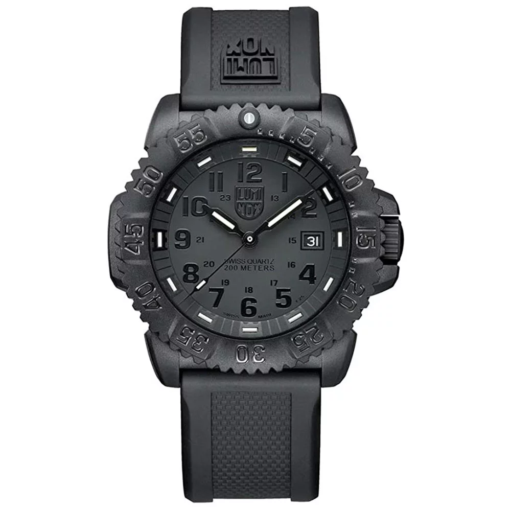 Luminox 3051 BLACKOUT EVO Navy SEAL Swiss Dive Watch