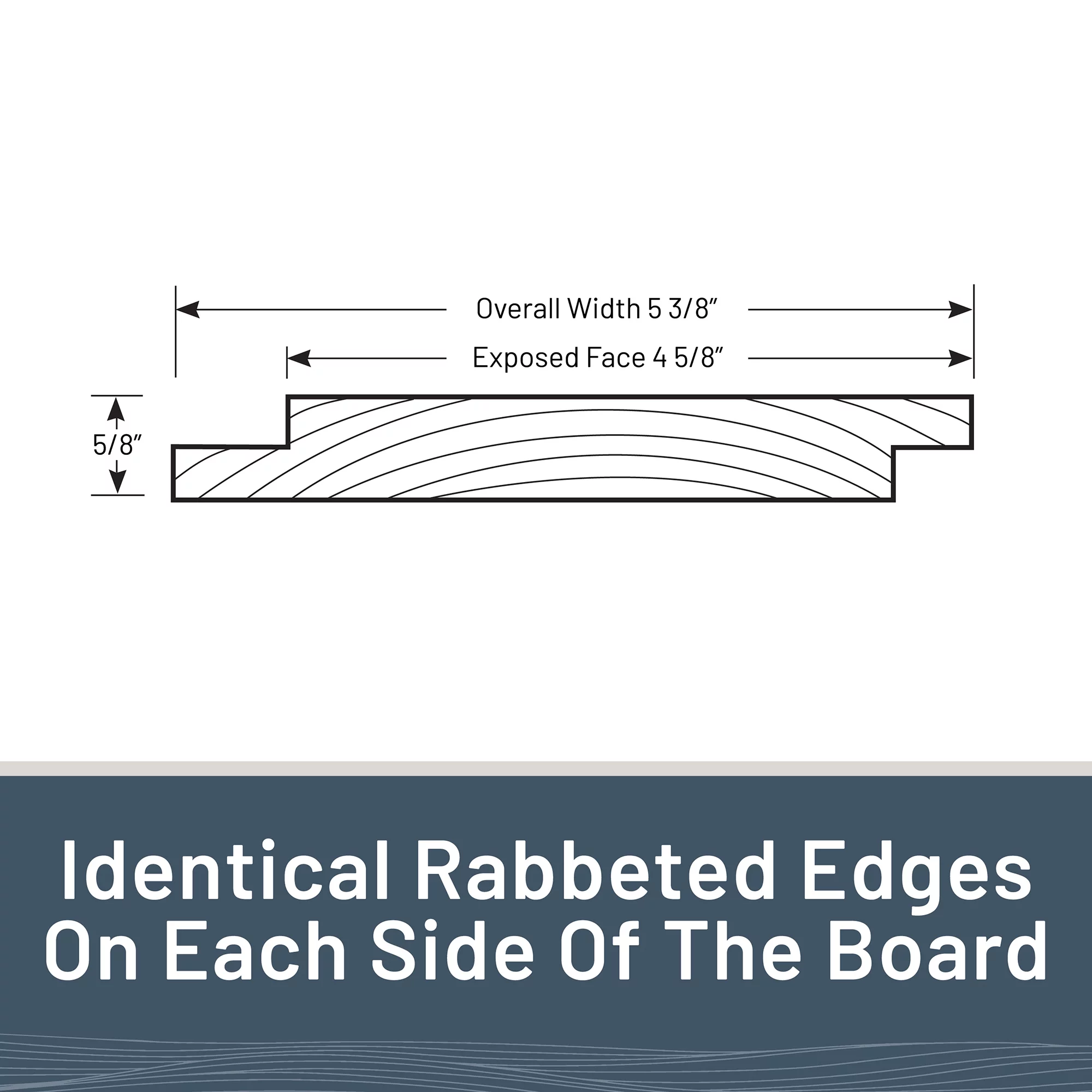 UFP-Edge Charred Wood Shiplap Boards, 4-Pack, Smoke White