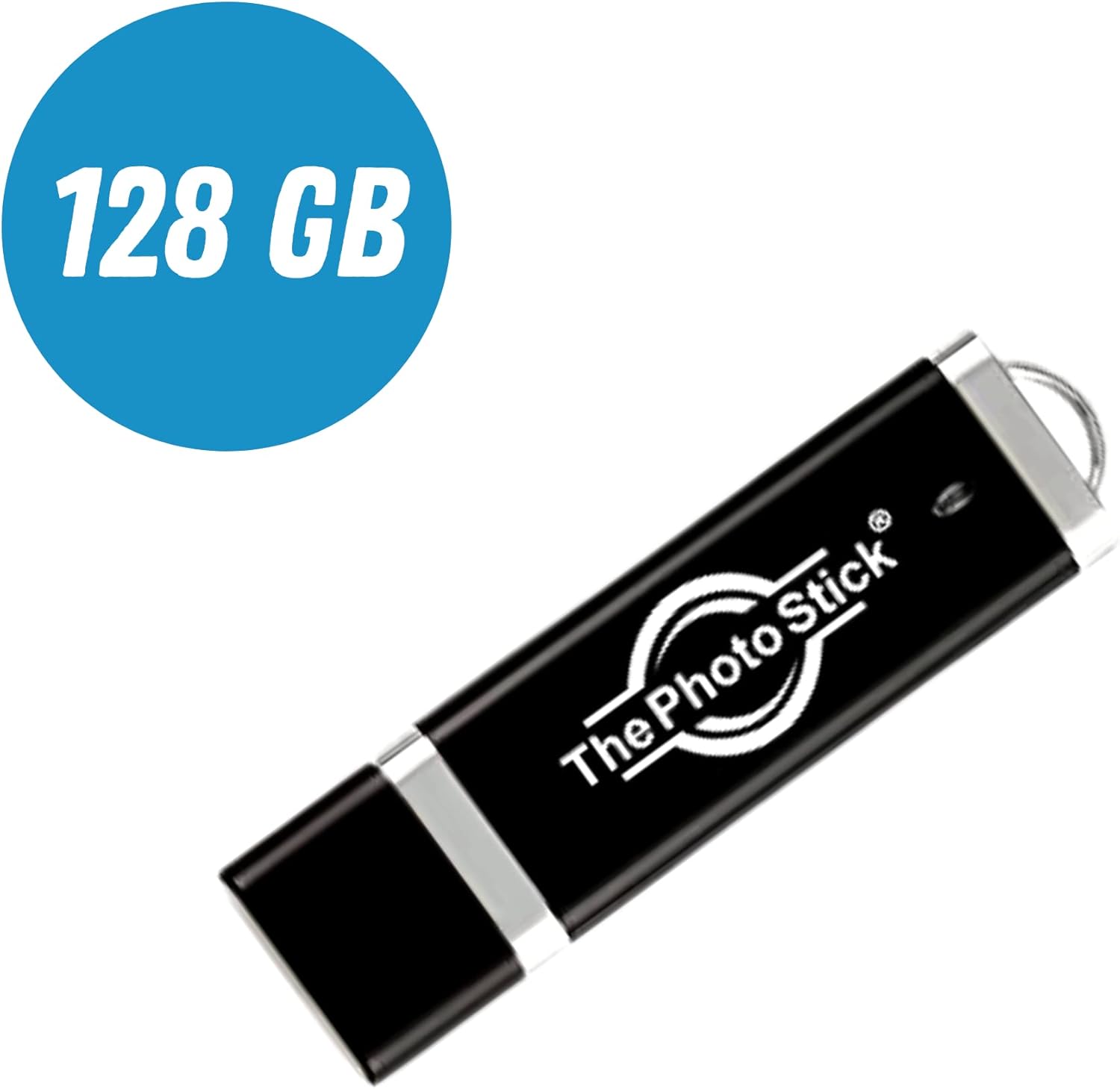 ThePhotoStick 128GB - usb, Easy, One Click Photo and Video Backup