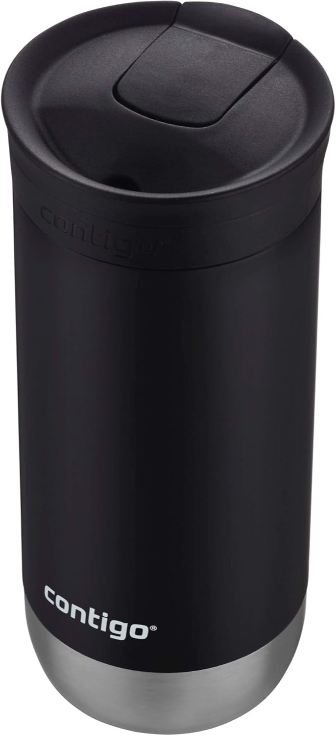 Contigo Luxe Vacuum-Insulated Stainless Steel Thermal Travel Mug & Huron Vacuum-Insulated Stainless Steel Travel Mug with Leak-Proof Lid