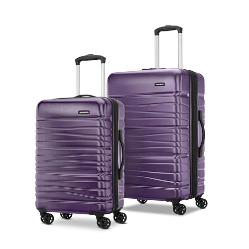 Samsonite Evolve SE Hardside Expandable Luggage with Double Spinner Wheels, Bass Black, Carry-on