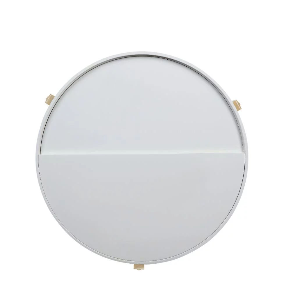 Coffee Table; White & Natural