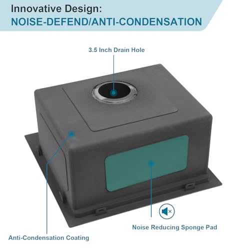 25 Inch Utility Laundry Sink Drop In 16 Gauge Stainless Steel Single Bowl Laundry Room Sink Laundry & Utility Room Kitchen Sinks 25