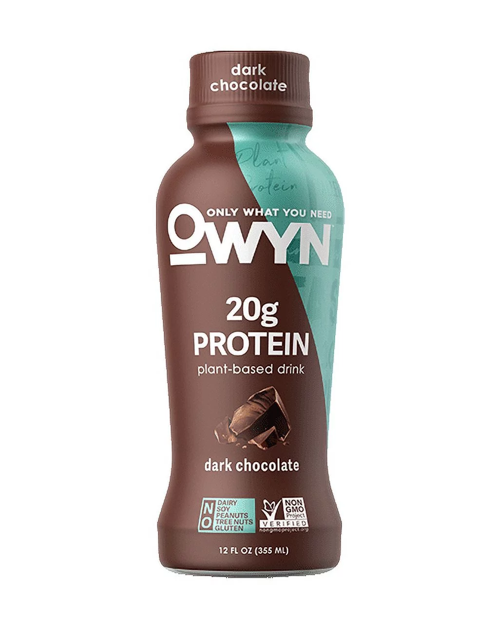 OWYN, Vegan Protein Shake,12 Fl Oz, 100-Percent Plant-Based (Dark Chocolate, Pack of 6)