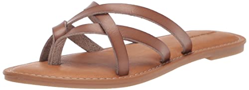 Amazon Essentials Women's Strappy Slide Flat Sandal