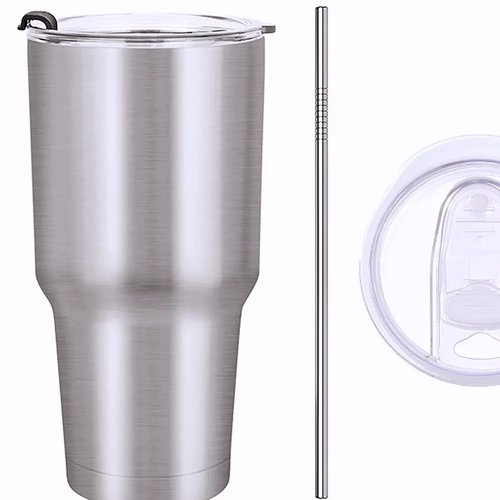 Case of 25pack *30oz Regular STAINLESS STEEL INSULATED VACUUM TUMBLERS WITH LID