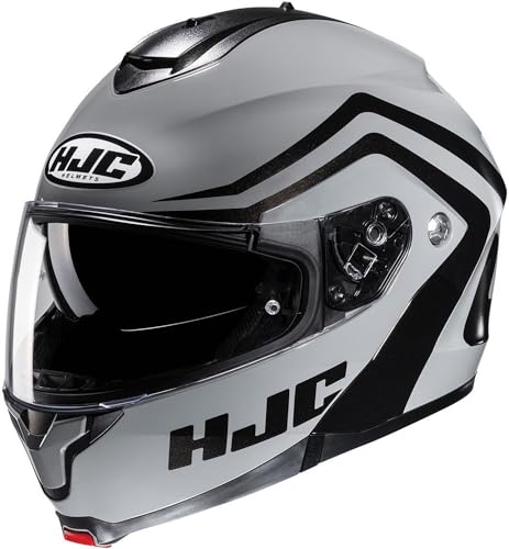 HJC C91 Nepos Modular Motorcycle Helmet with HJ-17 Pinlock Shield, DOT Approved (MC5, XXXX-Large)