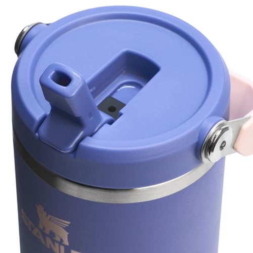 Stanley IceFlow Flip Straw Tumbler with Handle 30 oz | Twist On Lid and Flip Up Straw | Leak Resistant Water Bottle | Insulated Stainless Steel |BPA-Free | Lilac