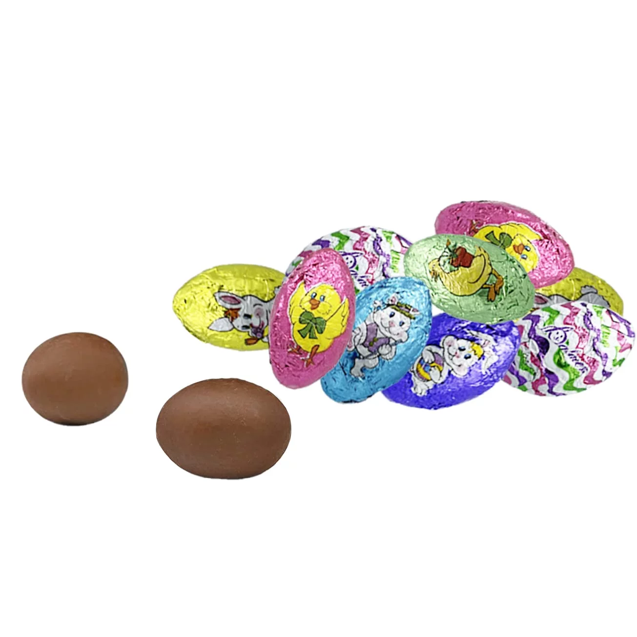 Easter Double Crisp Eggs Milk Chocolate, Happy Easter Day Eggs, Party Bag Fillers, Individually Wrapped, Kosher Certified Dairy (5 Pounds)