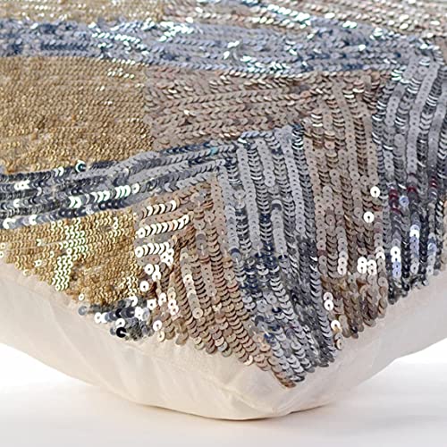 The HomeCentric Decorative Throw Pillow cover Gold Pack of 2, 16