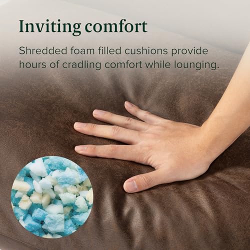 ZINUS Aidan Sling Accent Chair, Metal Framed Armchair with Shredded Foam Cushioning, Black