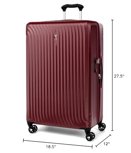 Travelpro Maxlite Air Hardside Expandable Carry on Luggage, 8 Spinner Wheels, Lightweight Hard Shell Polycarbonate Suitcase, Shadow Grey, Carry On 21-Inch