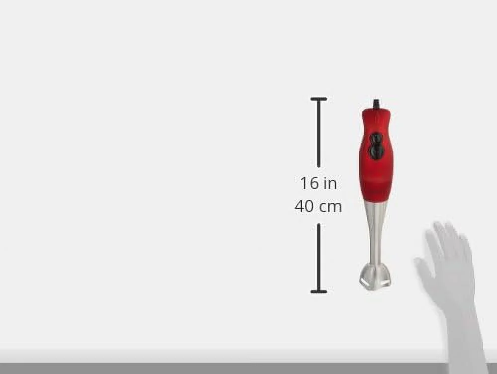Hand Blender, 2-Speed 200W, Red