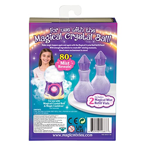Magic Mixies Magical Misting Crystal Ball with Interactive 8 inch Blue Plush Toy and 80+ Sounds and Reactions