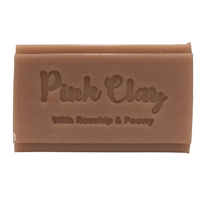 Clover Fields Natures Gifts Pink Clay with Rosehip & Peony Coconut-Base Soap 150g