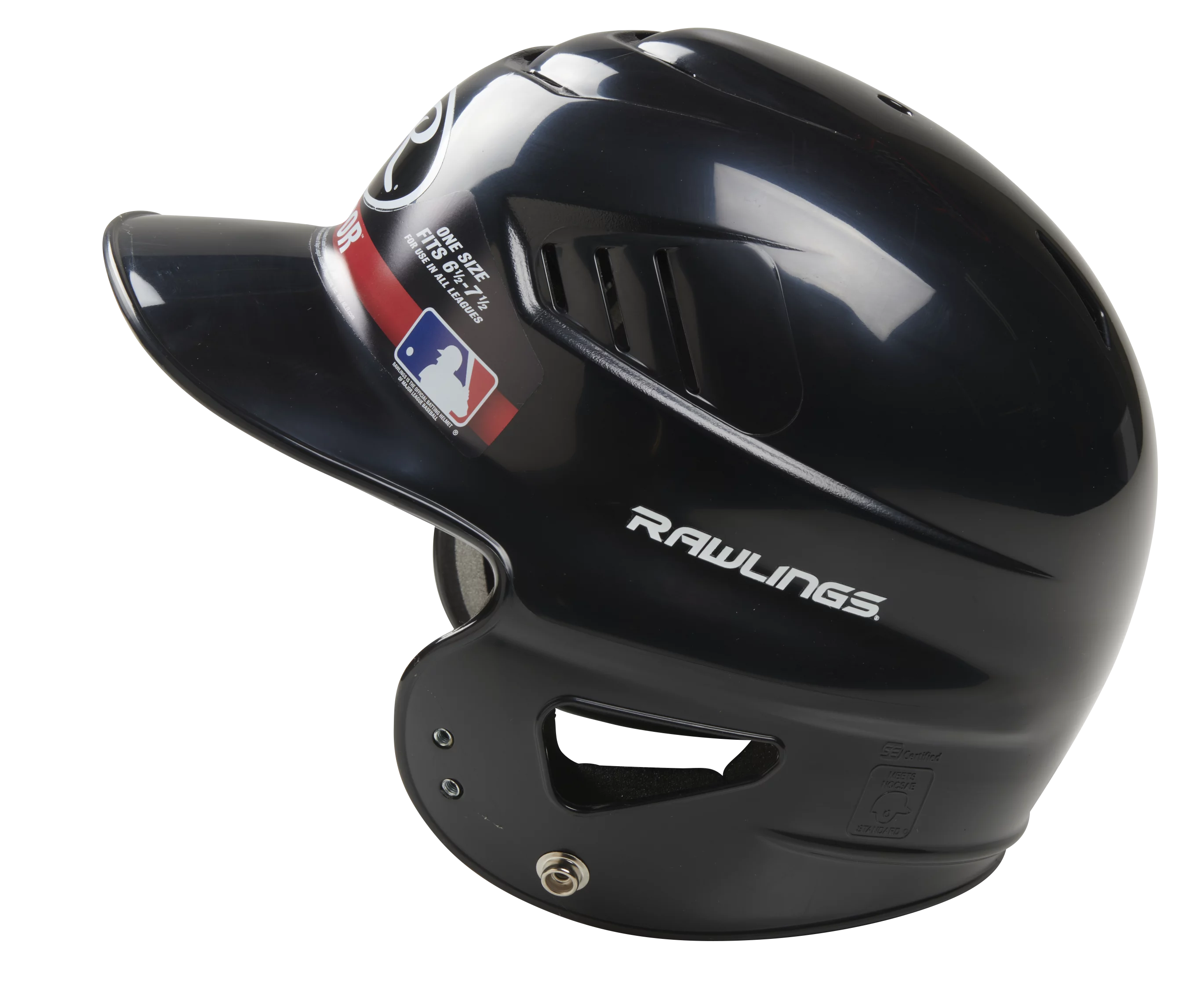 Rawlings Coolflo / Vapor Youth T, Ball Batting Helmet, Black