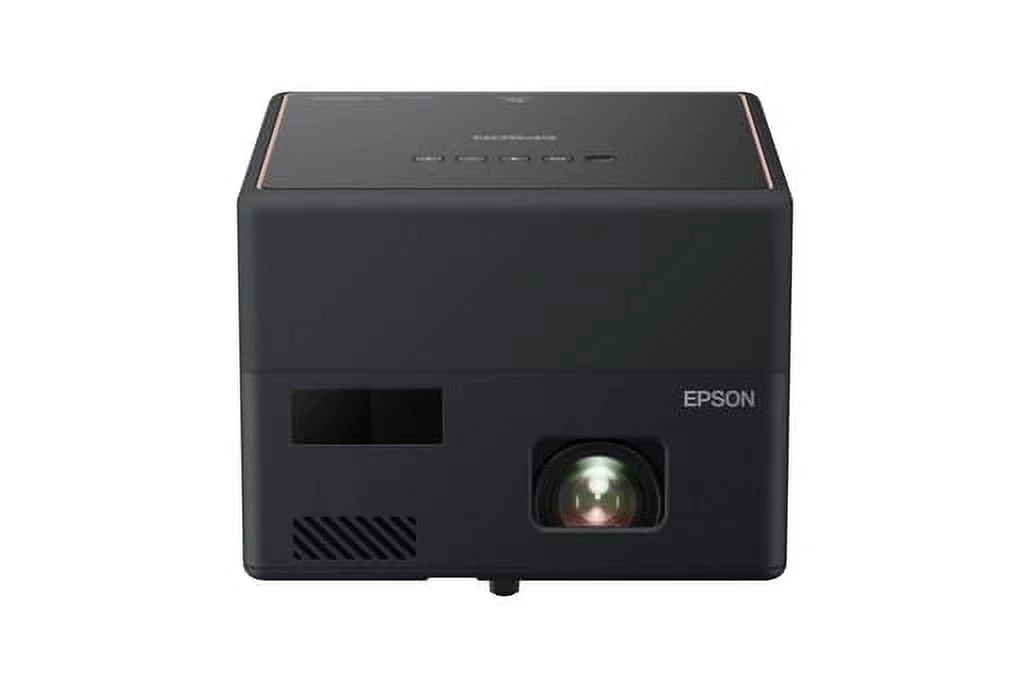 Restored Epson EpiqVision Mini EF12 3LCD Projector, 16:9, Portable, Black (Refurbished)