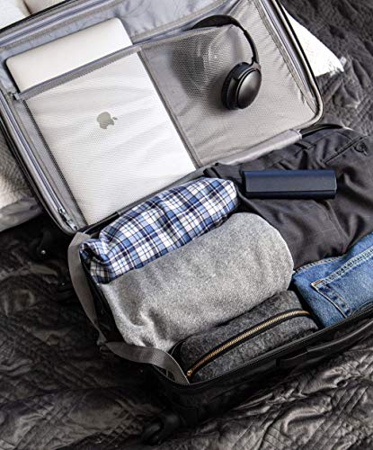 Samsonite Winfield 2 Hardside Expandable Luggage with Spinner Wheels, Brushed Anthracite, Checked-Large 28-Inch