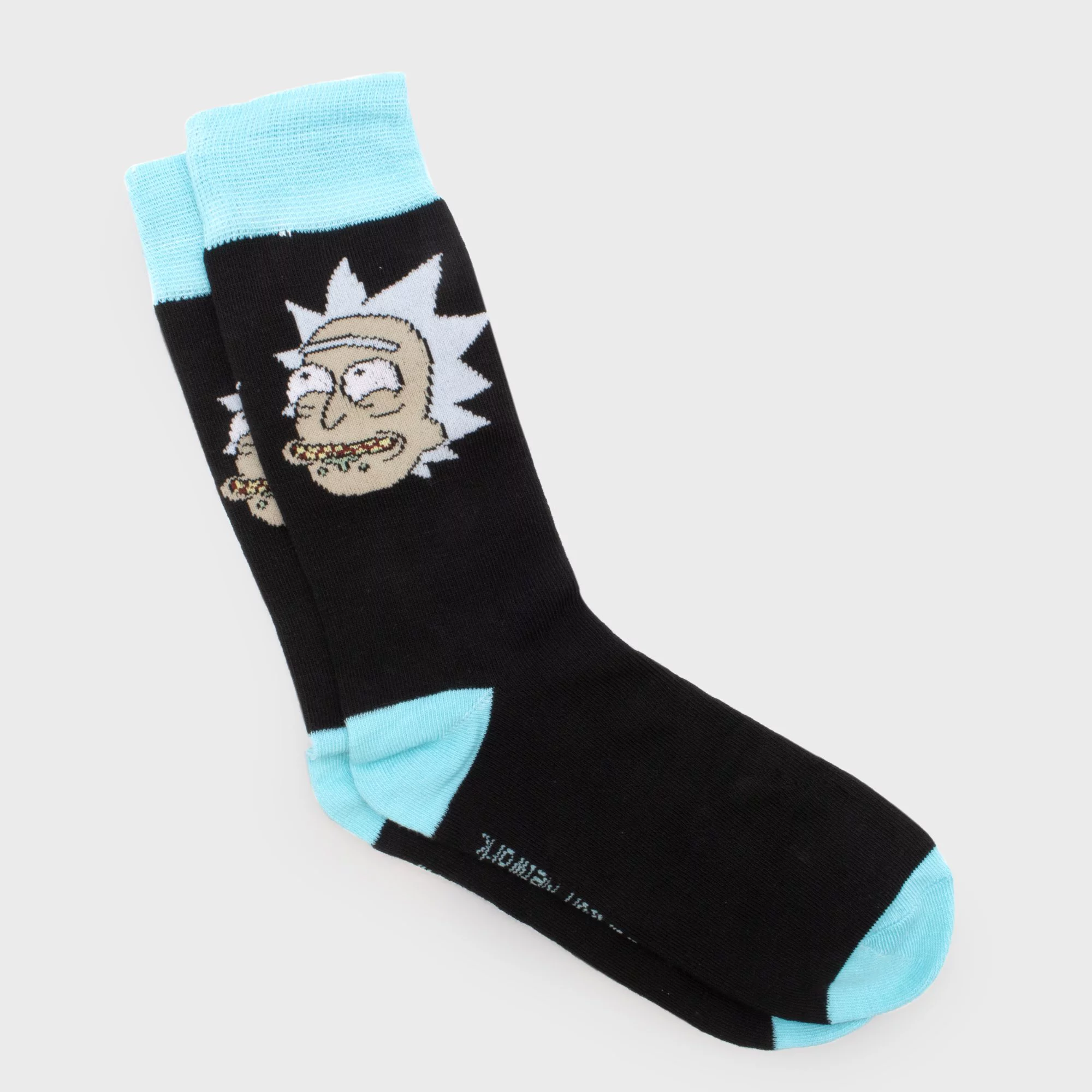 Rick and Morty 3 Pairs of Socks Plus Open Your Eyes Pint Glass Gift Set Bundle