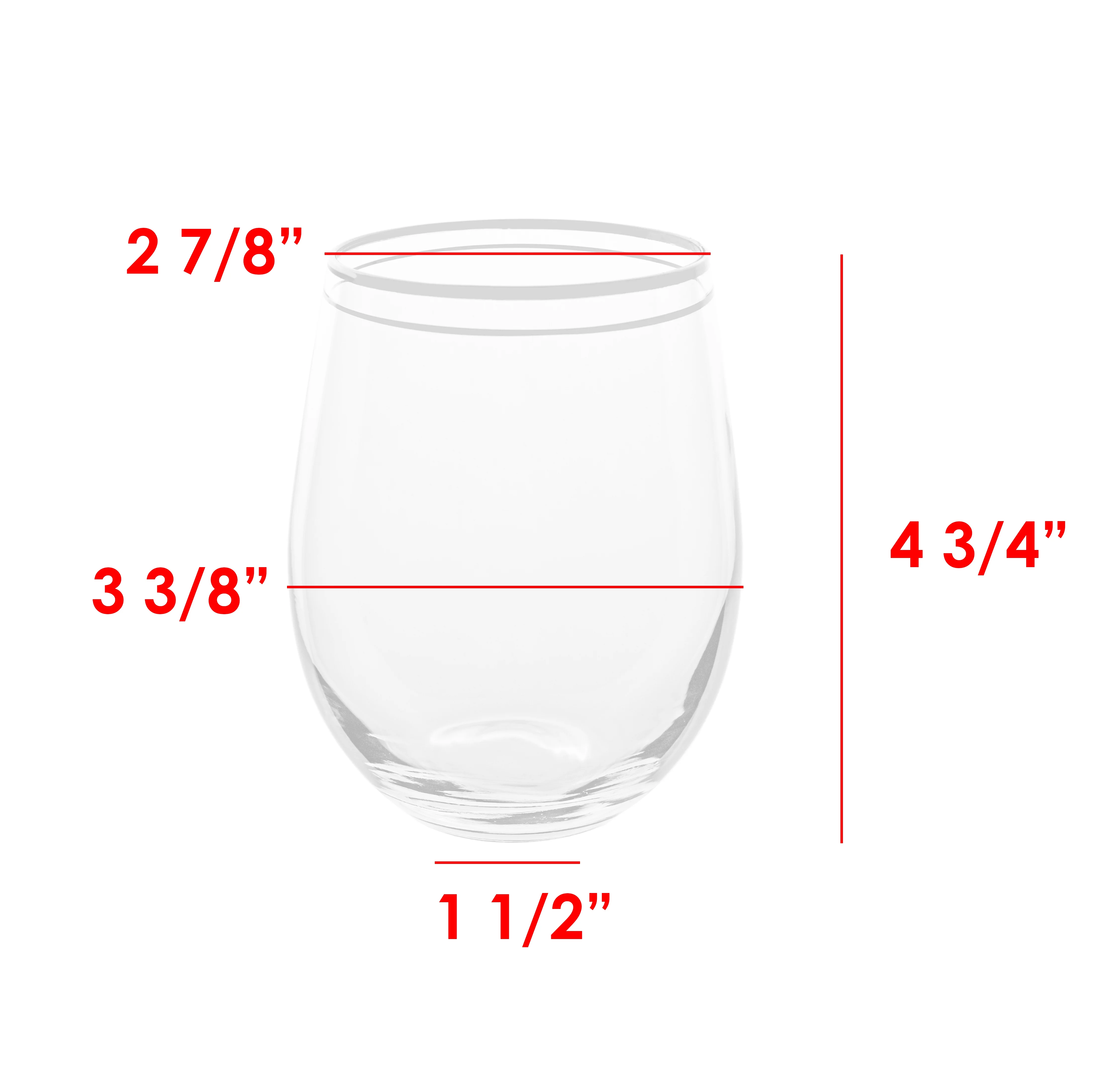 Craft And Party- Stemless Wine Glass ( Set Of 4-6)