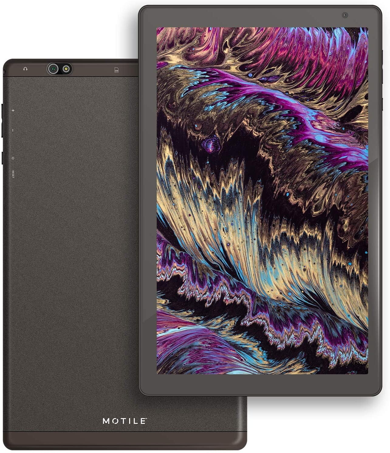 Ematic MOTILE EGQ101DG 10.1” IPS Touch Screen HD Quad-Core Performance Big Android Tablet, 4G LTE/3G/2G, WiFi, Bluetooth, 32GB Storage (Dark Gray) - New