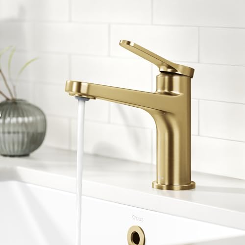 KRAUS Indy Single Handle One Hole Bathroom Sink Faucet in Chrome, KBF-1411CH