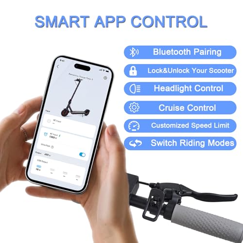 Electric Scooter, Powerful 350W Adult Electric Scooter, Up to 19Mph and 8.5