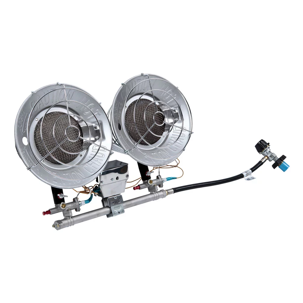 Heat Hog  Remington 32000 BTU LP Double Head Tank Top Heater